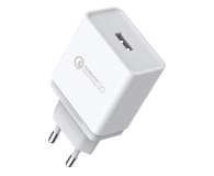 Ładowarka i akumulator UGREEN Szybka ładowarka sieciowa Quick Charge 3.0 18W 3A USB biały 6957303811335